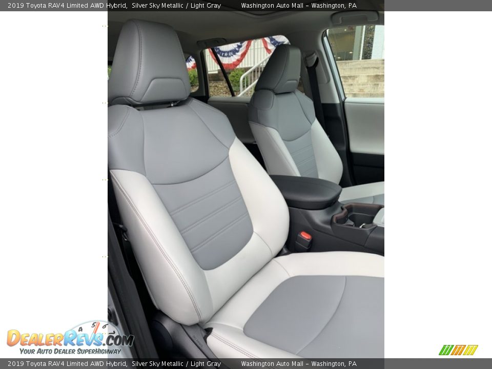 2019 Toyota RAV4 Limited AWD Hybrid Silver Sky Metallic / Light Gray Photo #33