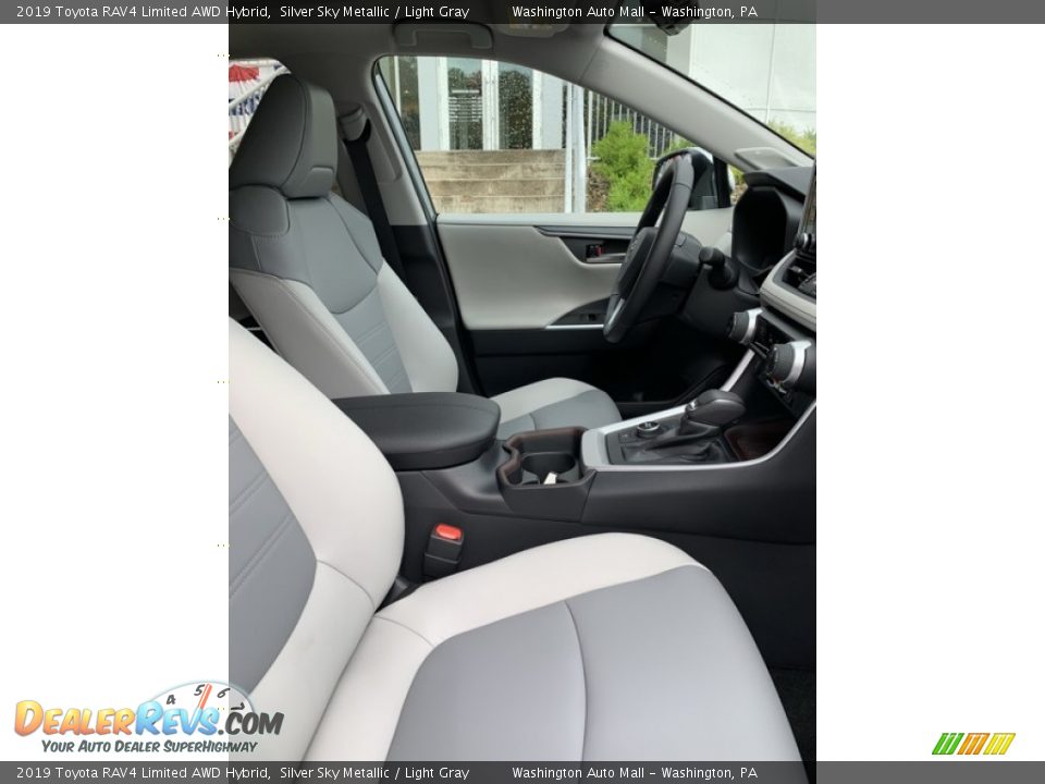 2019 Toyota RAV4 Limited AWD Hybrid Silver Sky Metallic / Light Gray Photo #34