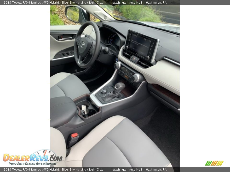 2019 Toyota RAV4 Limited AWD Hybrid Silver Sky Metallic / Light Gray Photo #35