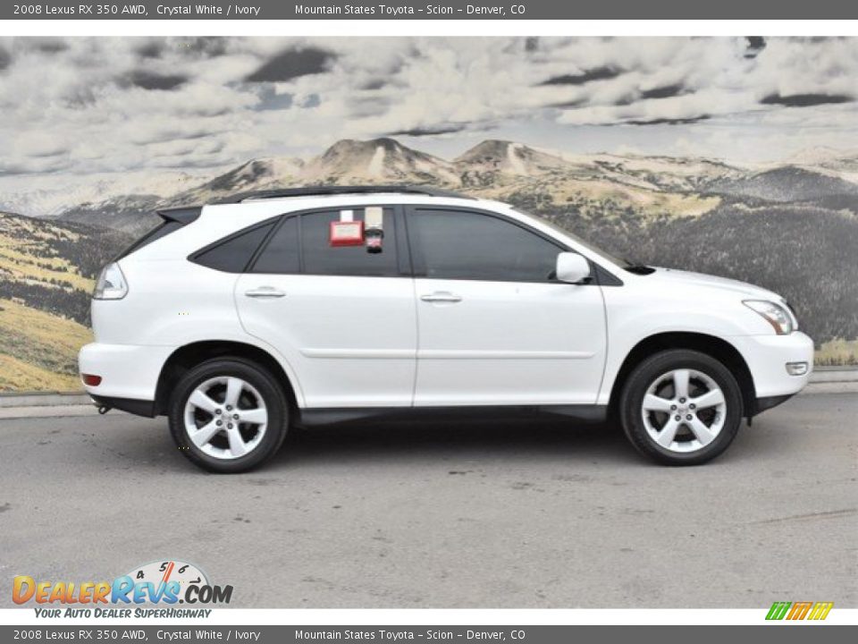 2008 Lexus RX 350 AWD Crystal White / Ivory Photo #2