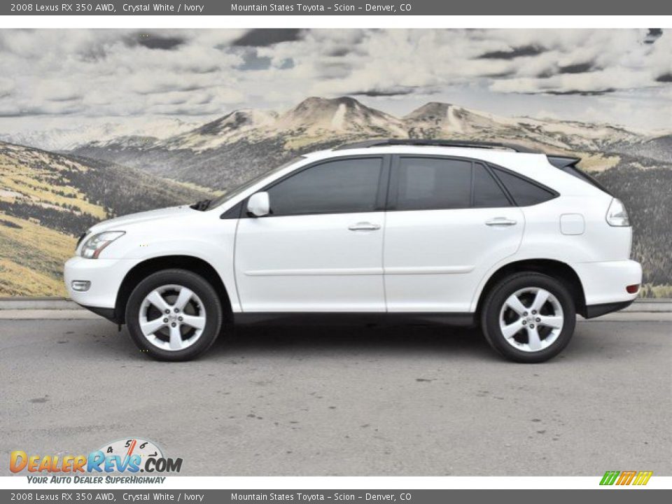 2008 Lexus RX 350 AWD Crystal White / Ivory Photo #6