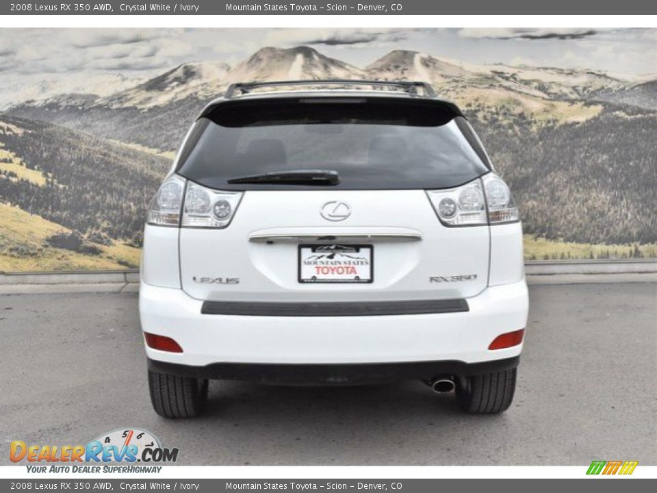 2008 Lexus RX 350 AWD Crystal White / Ivory Photo #8