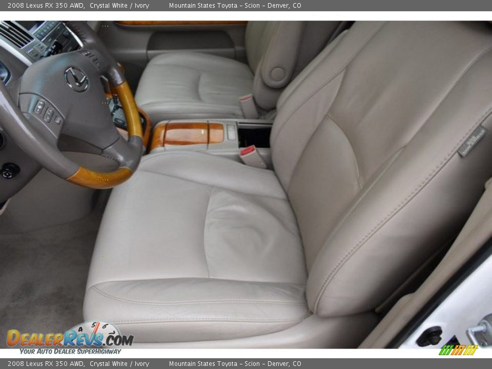 2008 Lexus RX 350 AWD Crystal White / Ivory Photo #11