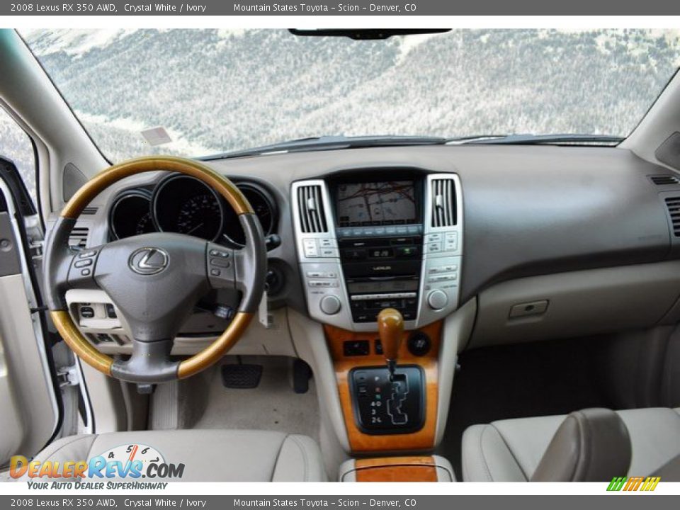 2008 Lexus RX 350 AWD Crystal White / Ivory Photo #13