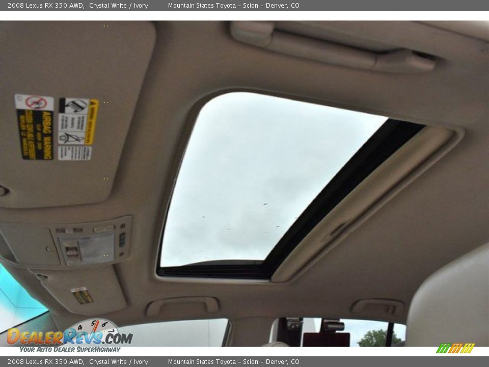 2008 Lexus RX 350 AWD Crystal White / Ivory Photo #14