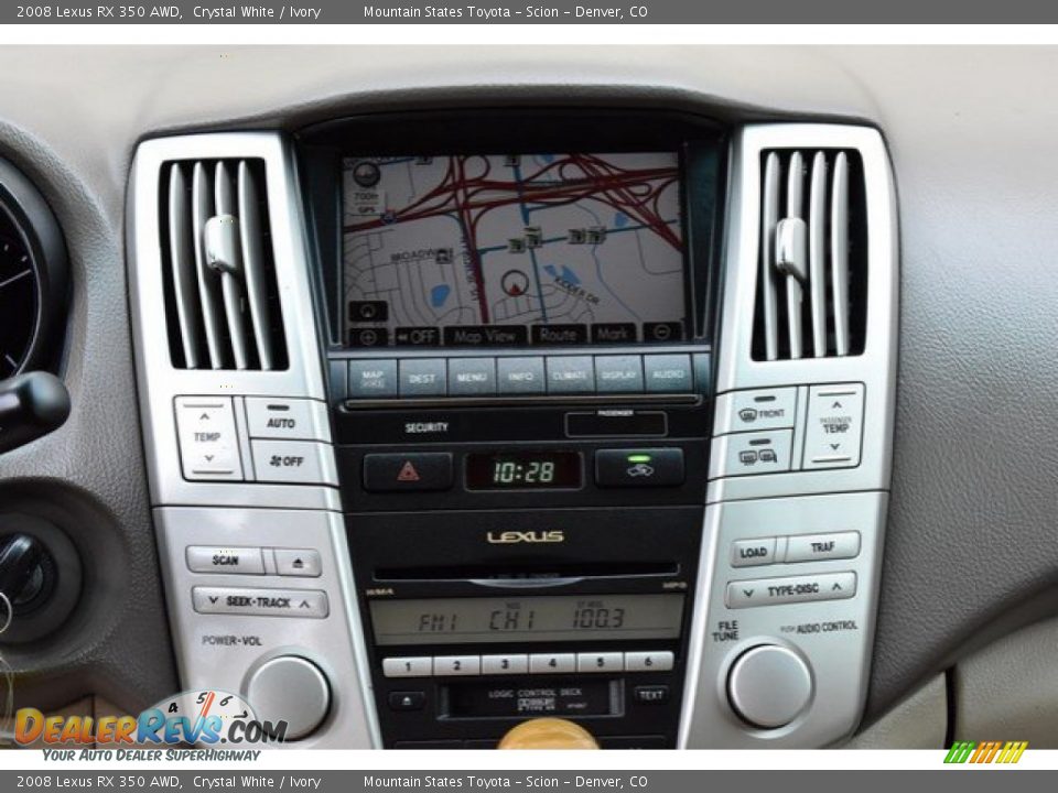 2008 Lexus RX 350 AWD Crystal White / Ivory Photo #15