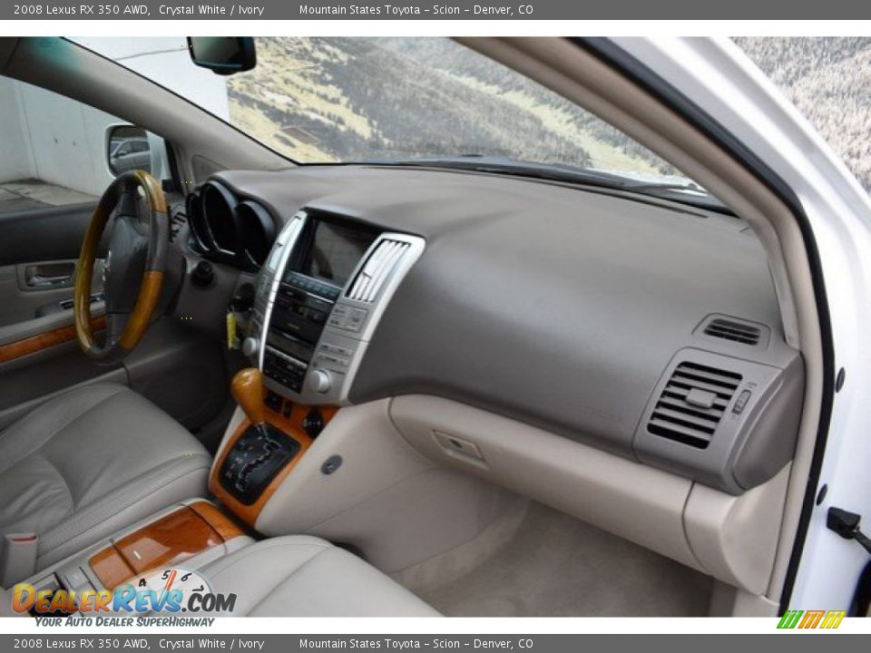 2008 Lexus RX 350 AWD Crystal White / Ivory Photo #17