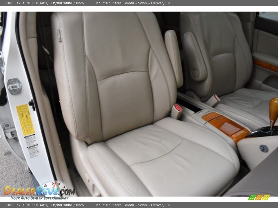 2008 Lexus RX 350 AWD Crystal White / Ivory Photo #19