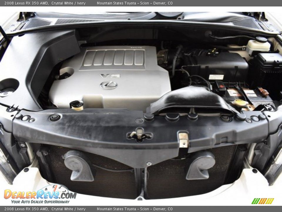 2008 Lexus RX 350 AWD Crystal White / Ivory Photo #28