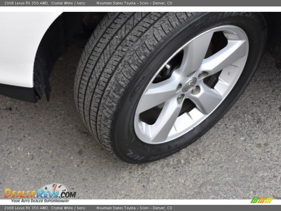 2008 Lexus RX 350 AWD Crystal White / Ivory Photo #29