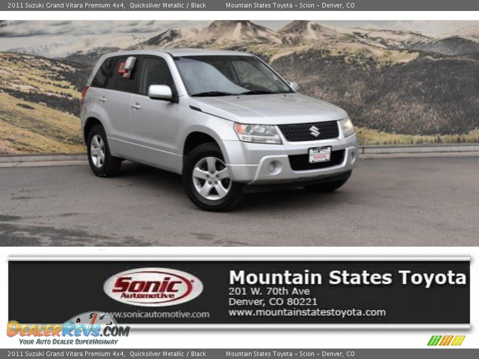 2011 Suzuki Grand Vitara Premium 4x4 Quicksilver Metallic / Black Photo #1