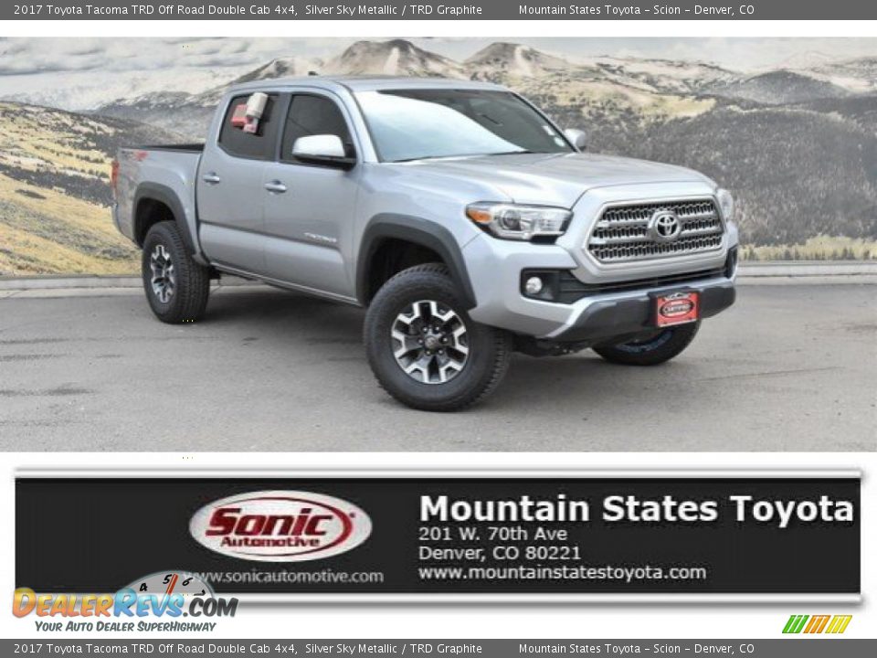 2017 Toyota Tacoma TRD Off Road Double Cab 4x4 Silver Sky Metallic / TRD Graphite Photo #1