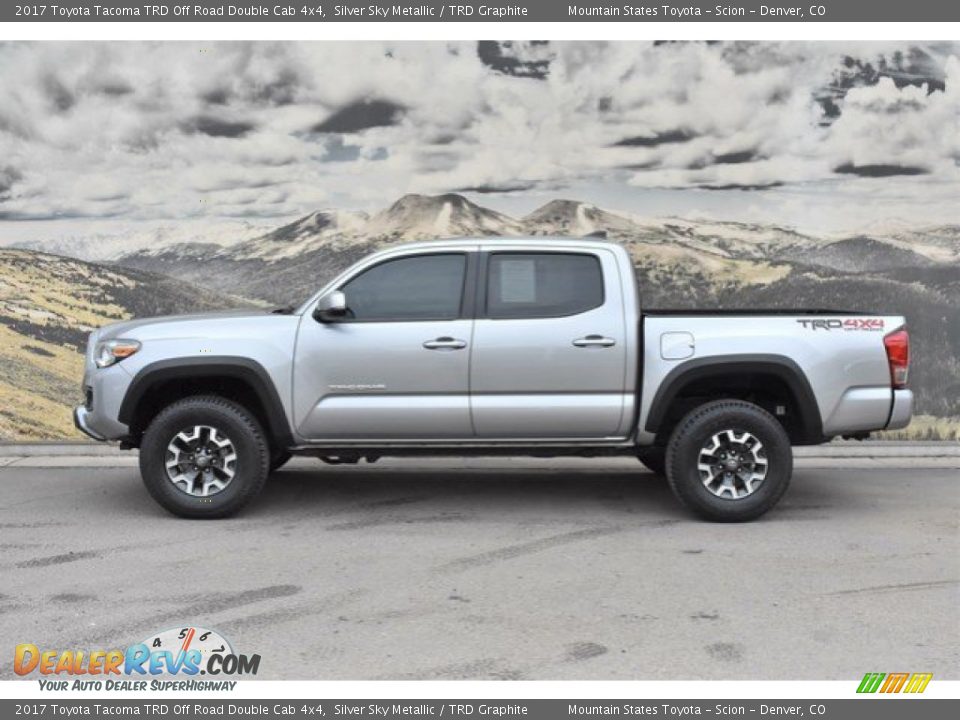 2017 Toyota Tacoma TRD Off Road Double Cab 4x4 Silver Sky Metallic / TRD Graphite Photo #6