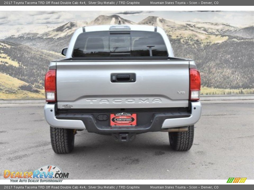 2017 Toyota Tacoma TRD Off Road Double Cab 4x4 Silver Sky Metallic / TRD Graphite Photo #8