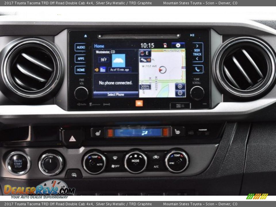 2017 Toyota Tacoma TRD Off Road Double Cab 4x4 Silver Sky Metallic / TRD Graphite Photo #15