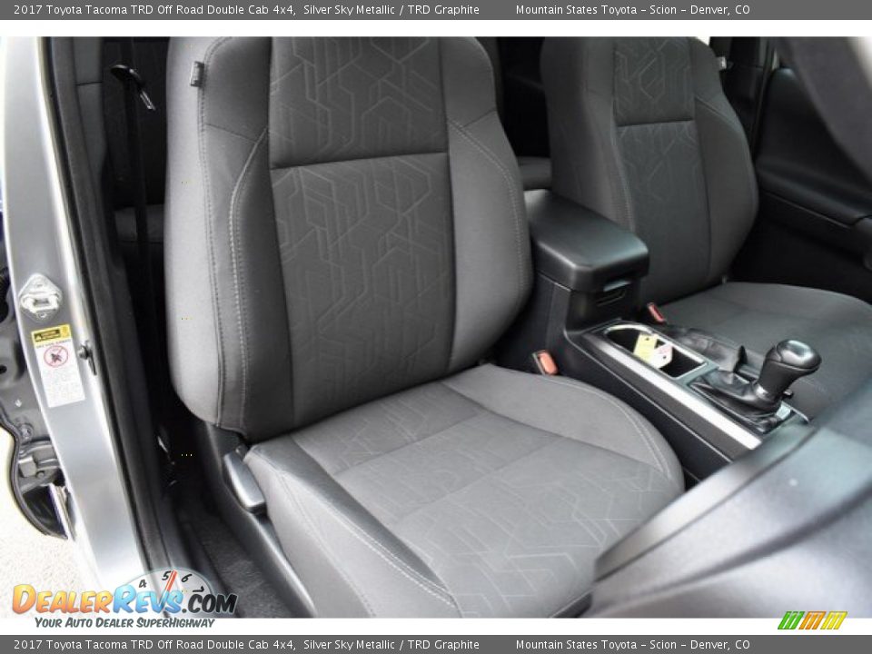 2017 Toyota Tacoma TRD Off Road Double Cab 4x4 Silver Sky Metallic / TRD Graphite Photo #19