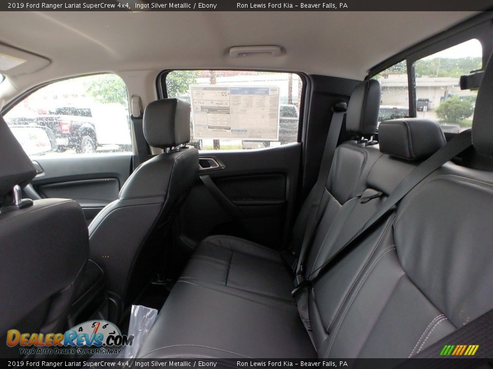 Rear Seat of 2019 Ford Ranger Lariat SuperCrew 4x4 Photo #11