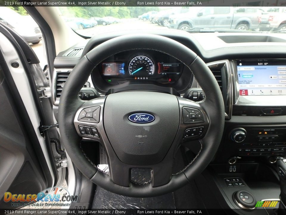 2019 Ford Ranger Lariat SuperCrew 4x4 Steering Wheel Photo #16