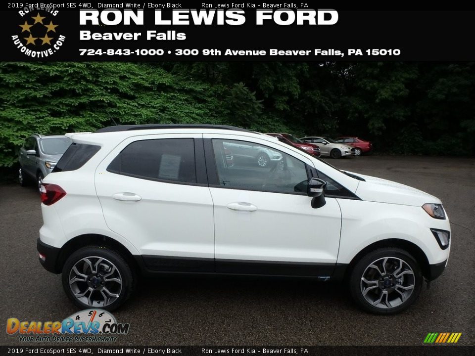 2019 Ford EcoSport SES 4WD Diamond White / Ebony Black Photo #1