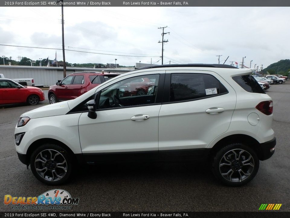 2019 Ford EcoSport SES 4WD Diamond White / Ebony Black Photo #6