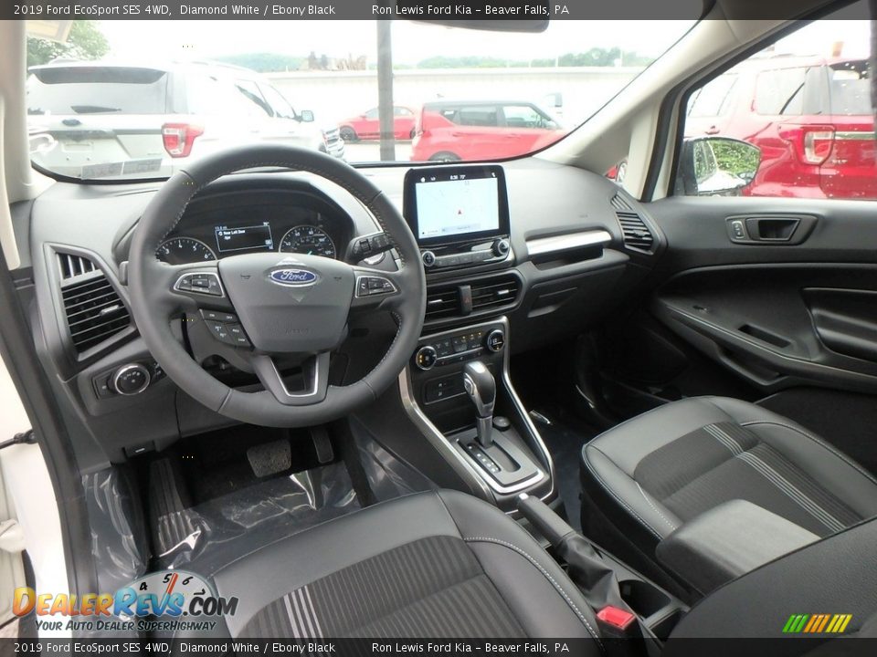 Ebony Black Interior - 2019 Ford EcoSport SES 4WD Photo #13