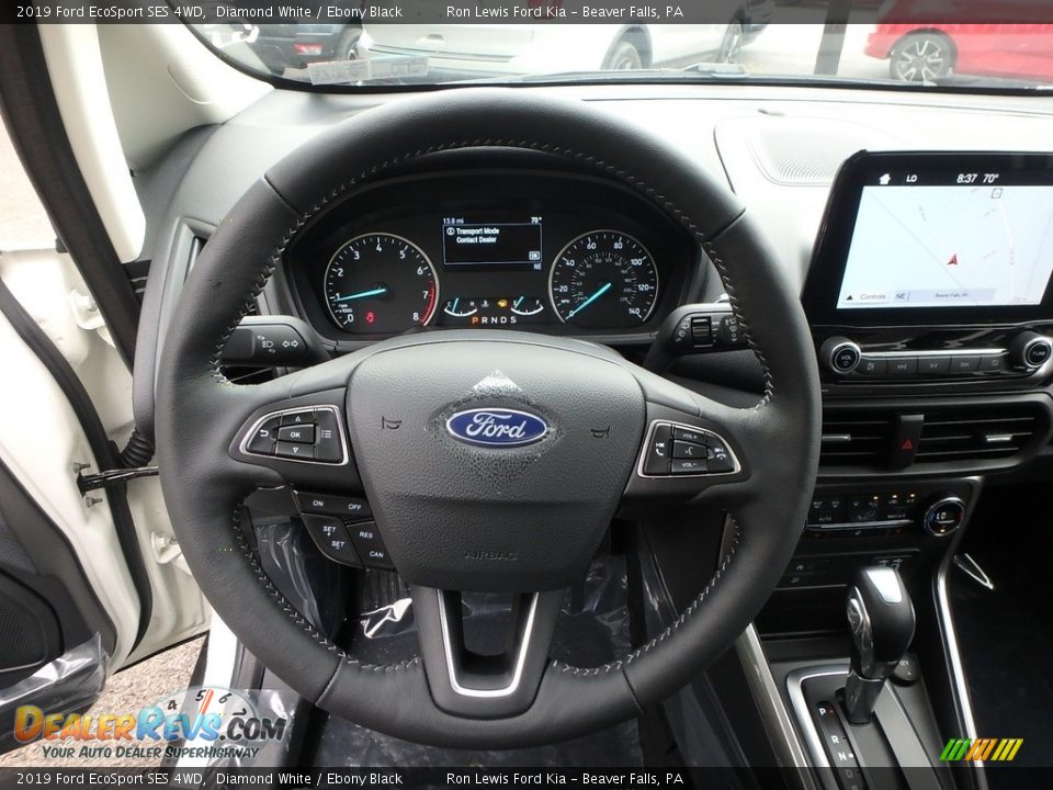 2019 Ford EcoSport SES 4WD Diamond White / Ebony Black Photo #18