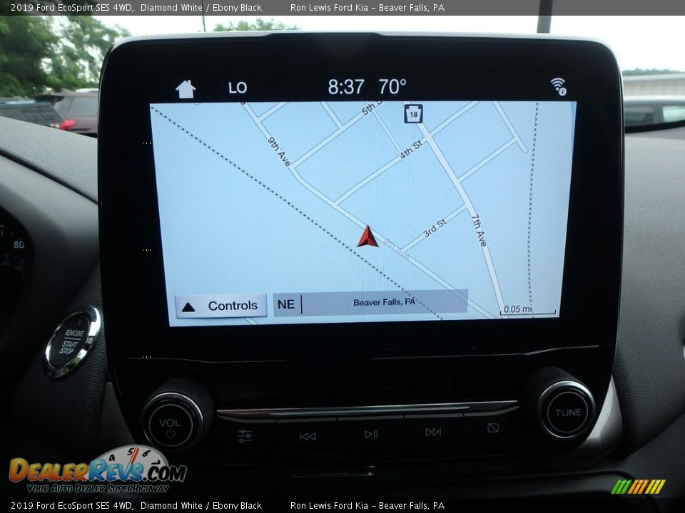 2019 Ford EcoSport SES 4WD Diamond White / Ebony Black Photo #19