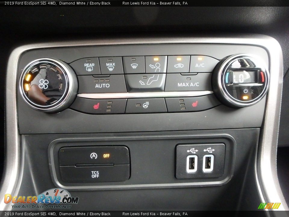 2019 Ford EcoSport SES 4WD Diamond White / Ebony Black Photo #20