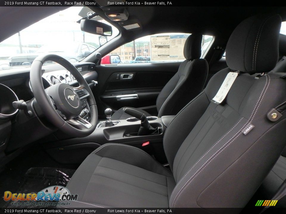 Front Seat of 2019 Ford Mustang GT Fastback Photo #12