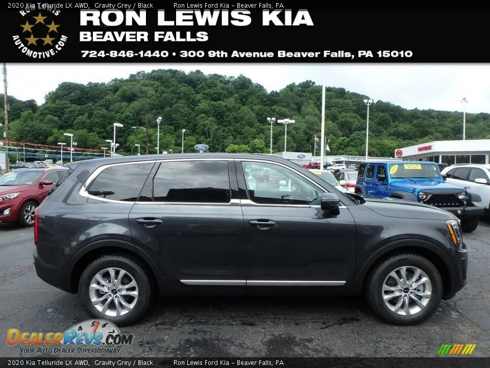 2020 Kia Telluride LX AWD Gravity Grey / Black Photo #1