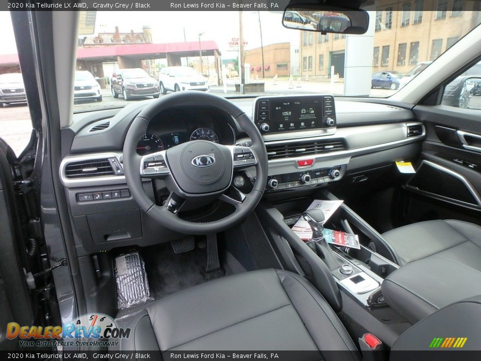 Black Interior - 2020 Kia Telluride LX AWD Photo #13
