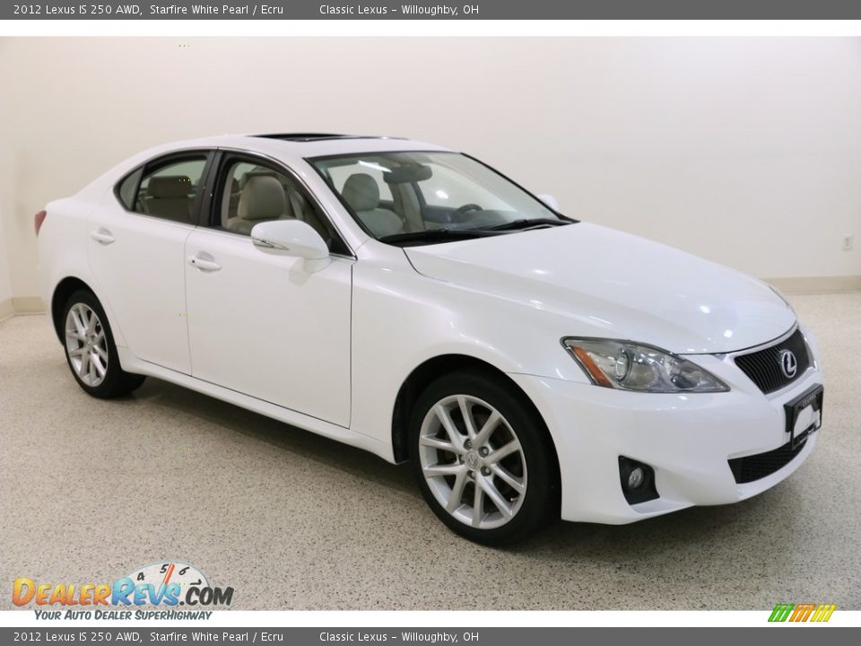 2012 Lexus IS 250 AWD Starfire White Pearl / Ecru Photo #1