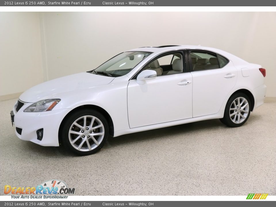 2012 Lexus IS 250 AWD Starfire White Pearl / Ecru Photo #3