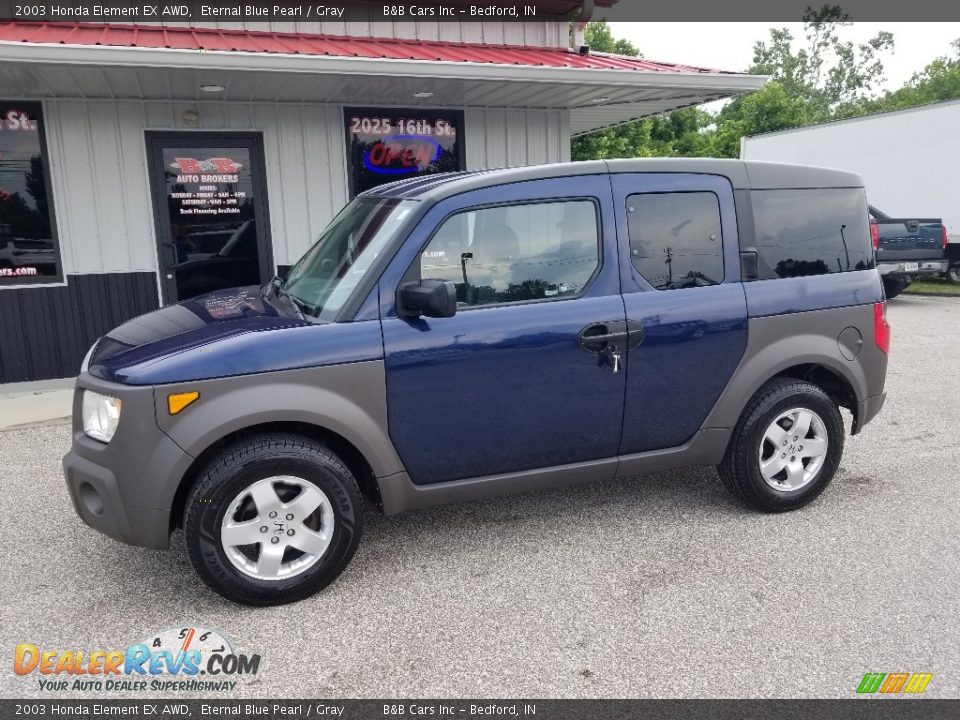 2003 Honda Element EX AWD Eternal Blue Pearl / Gray Photo #1