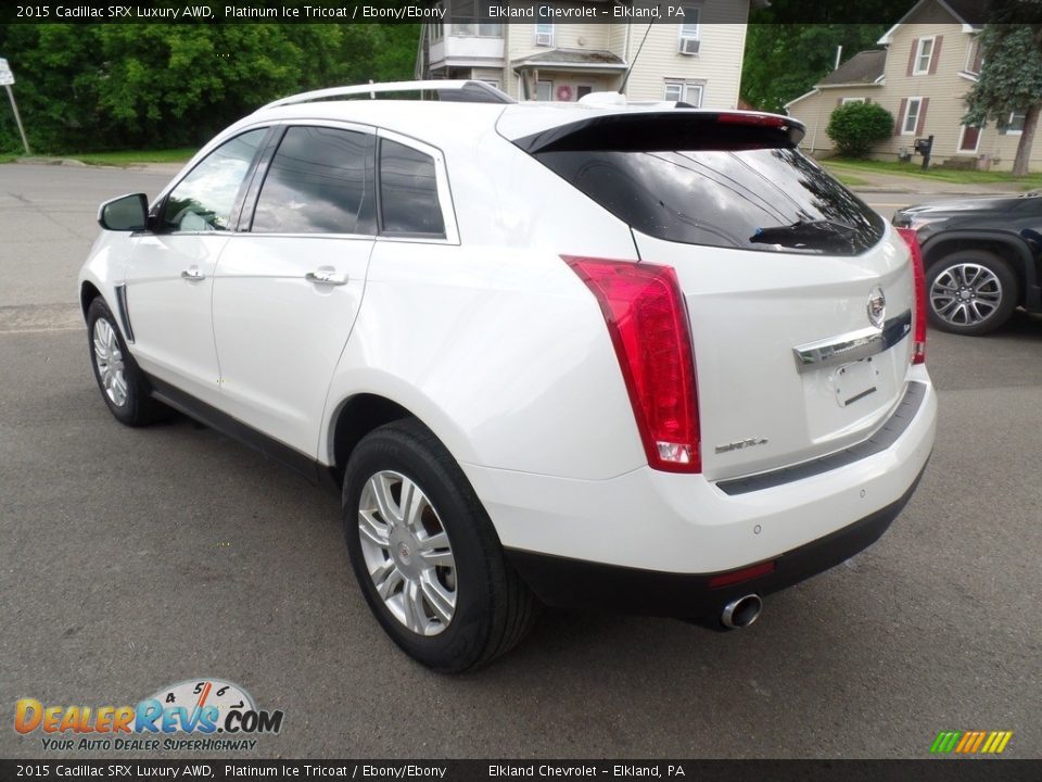 2015 Cadillac SRX Luxury AWD Platinum Ice Tricoat / Ebony/Ebony Photo #7