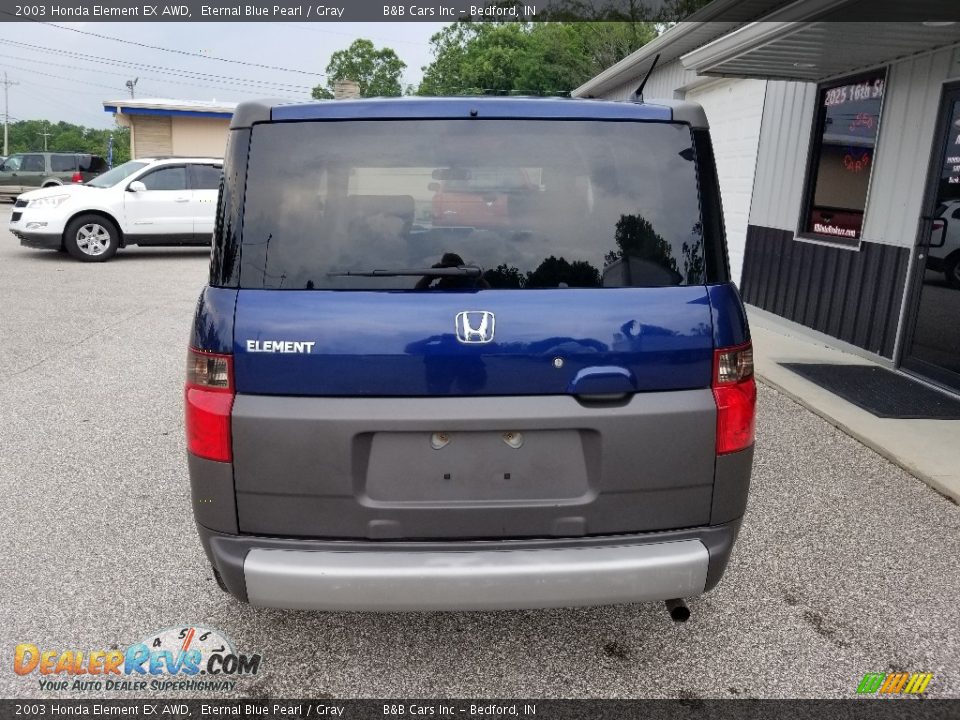 2003 Honda Element EX AWD Eternal Blue Pearl / Gray Photo #4