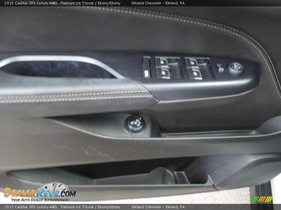2015 Cadillac SRX Luxury AWD Platinum Ice Tricoat / Ebony/Ebony Photo #11