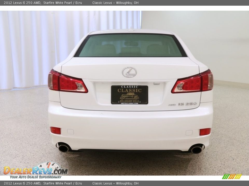 2012 Lexus IS 250 AWD Starfire White Pearl / Ecru Photo #17