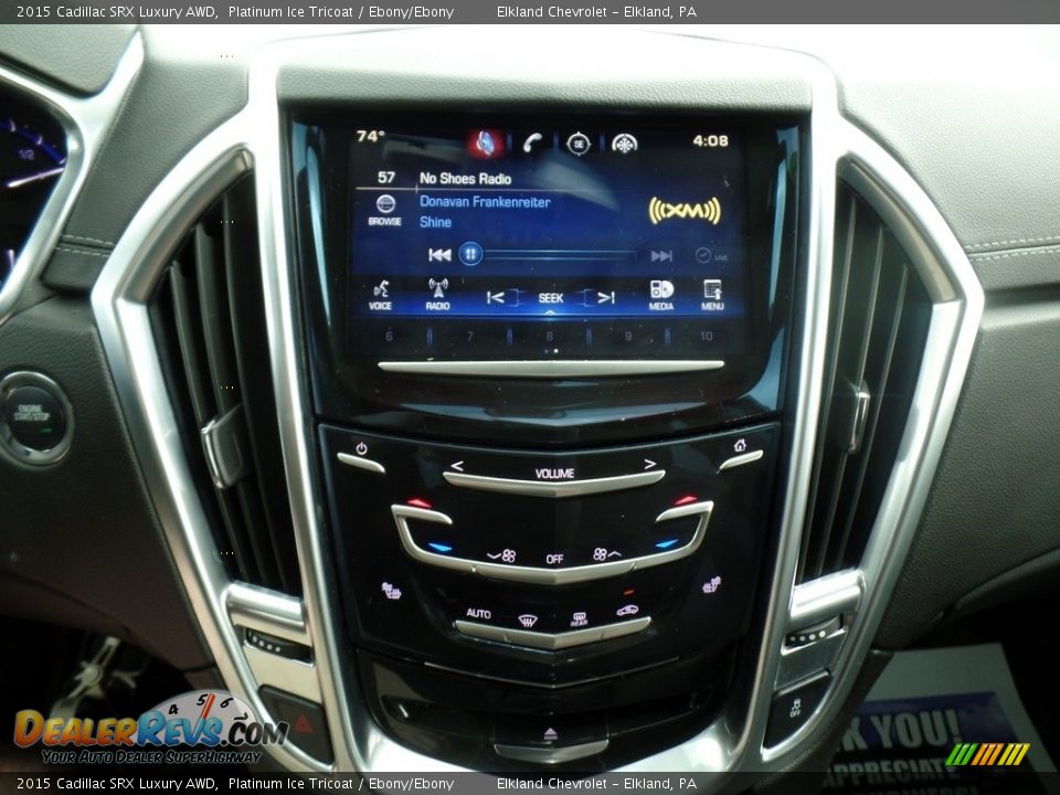 2015 Cadillac SRX Luxury AWD Platinum Ice Tricoat / Ebony/Ebony Photo #17