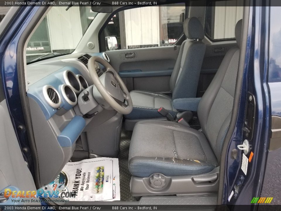 2003 Honda Element EX AWD Eternal Blue Pearl / Gray Photo #16