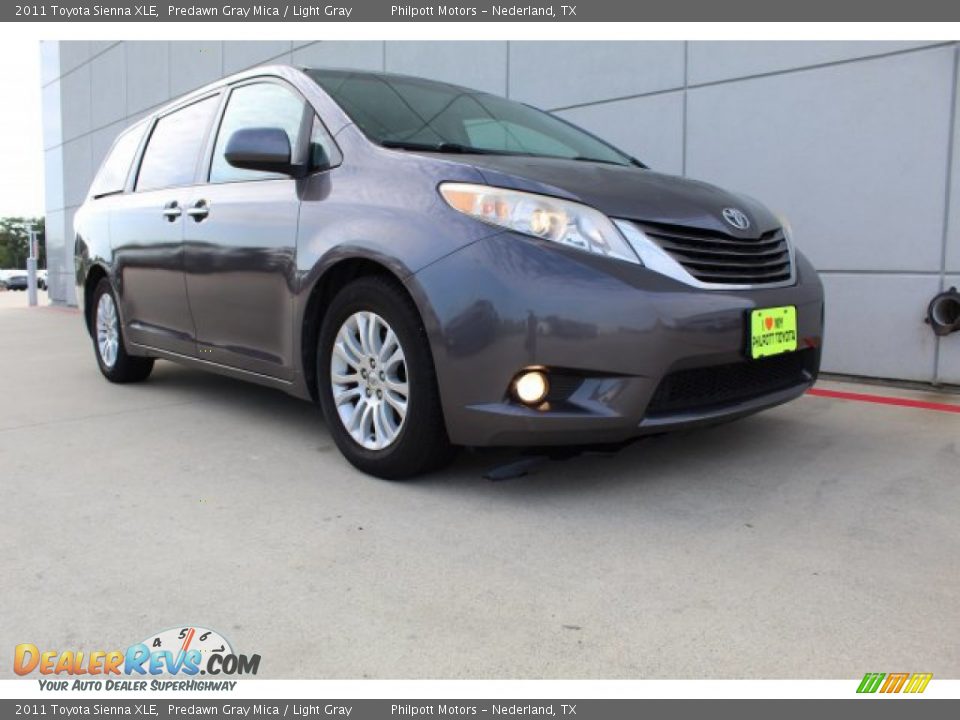 2011 Toyota Sienna XLE Predawn Gray Mica / Light Gray Photo #2