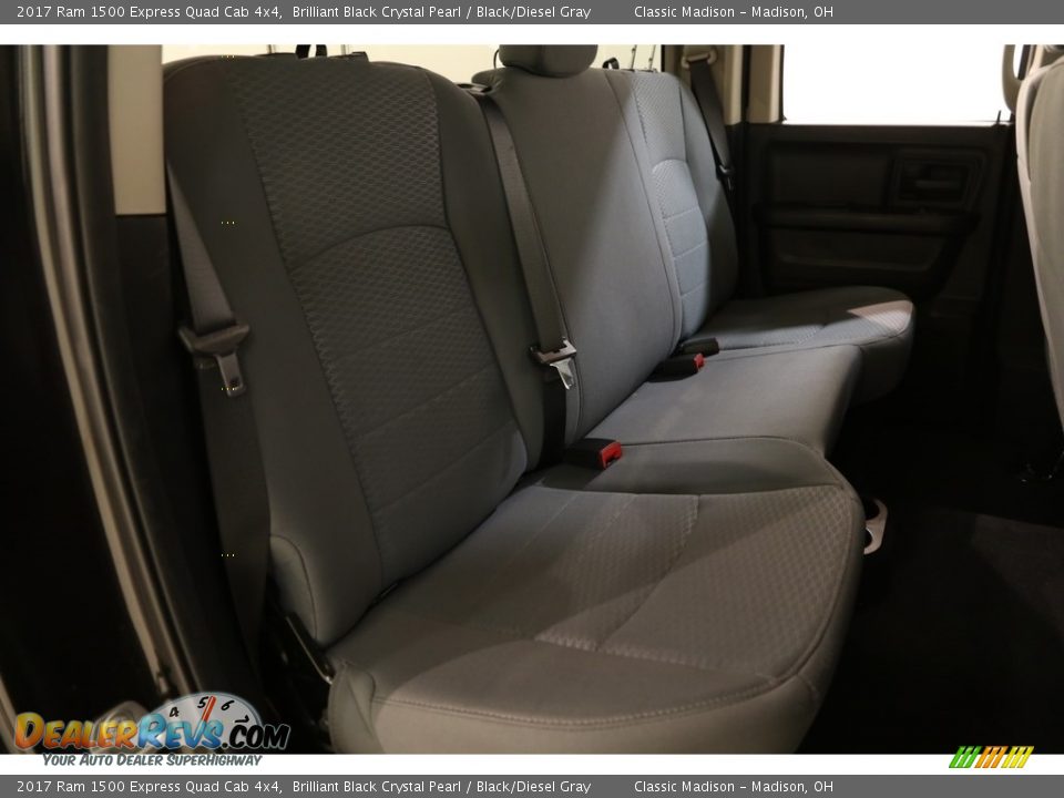 2017 Ram 1500 Express Quad Cab 4x4 Brilliant Black Crystal Pearl / Black/Diesel Gray Photo #17
