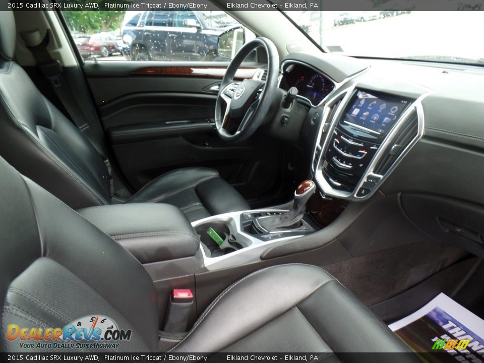2015 Cadillac SRX Luxury AWD Platinum Ice Tricoat / Ebony/Ebony Photo #34