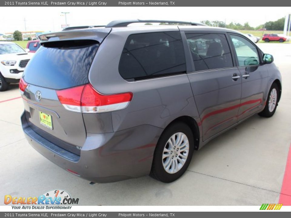 2011 Toyota Sienna XLE Predawn Gray Mica / Light Gray Photo #7