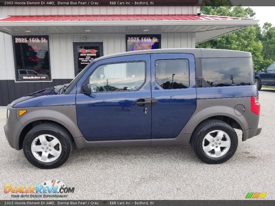 2003 Honda Element EX AWD Eternal Blue Pearl / Gray Photo #27