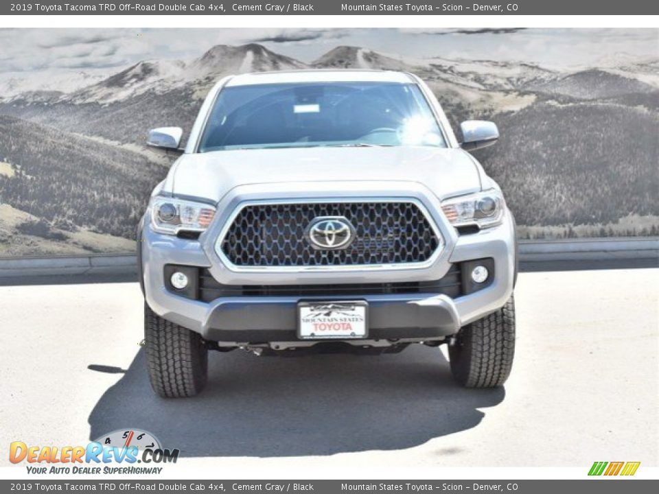 2019 Toyota Tacoma TRD Off-Road Double Cab 4x4 Cement Gray / Black Photo #2