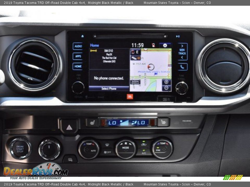 2019 Toyota Tacoma TRD Off-Road Double Cab 4x4 Midnight Black Metallic / Black Photo #9