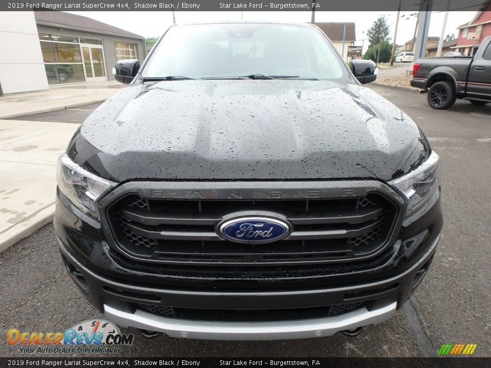 2019 Ford Ranger Lariat SuperCrew 4x4 Shadow Black / Ebony Photo #2