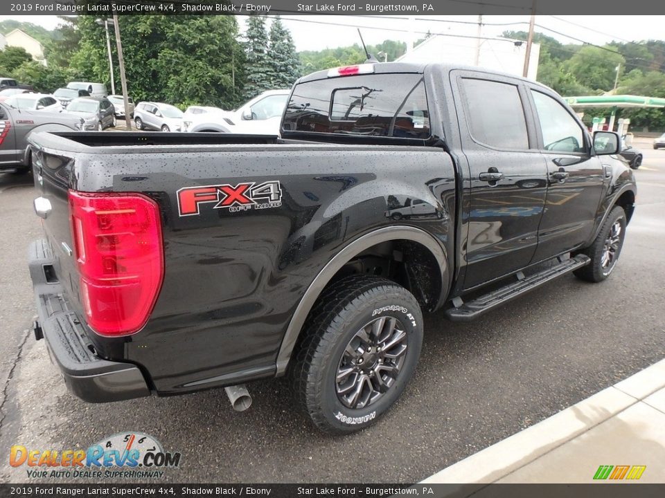 2019 Ford Ranger Lariat SuperCrew 4x4 Shadow Black / Ebony Photo #5