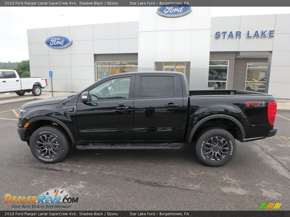 2019 Ford Ranger Lariat SuperCrew 4x4 Shadow Black / Ebony Photo #8